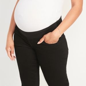 Maternity front low panel straight jeans